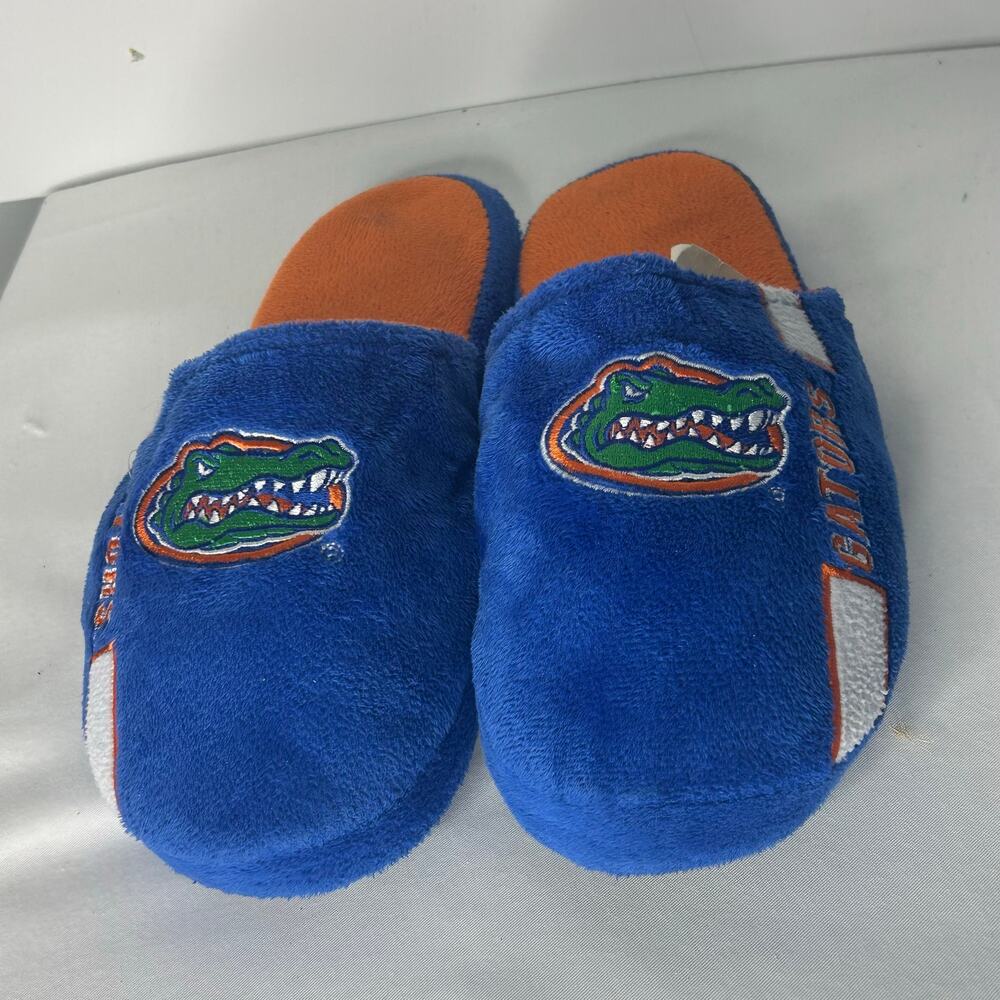 Florida Gators Plush Slide Slippers Blue Orange NCAA Size Small 7–8